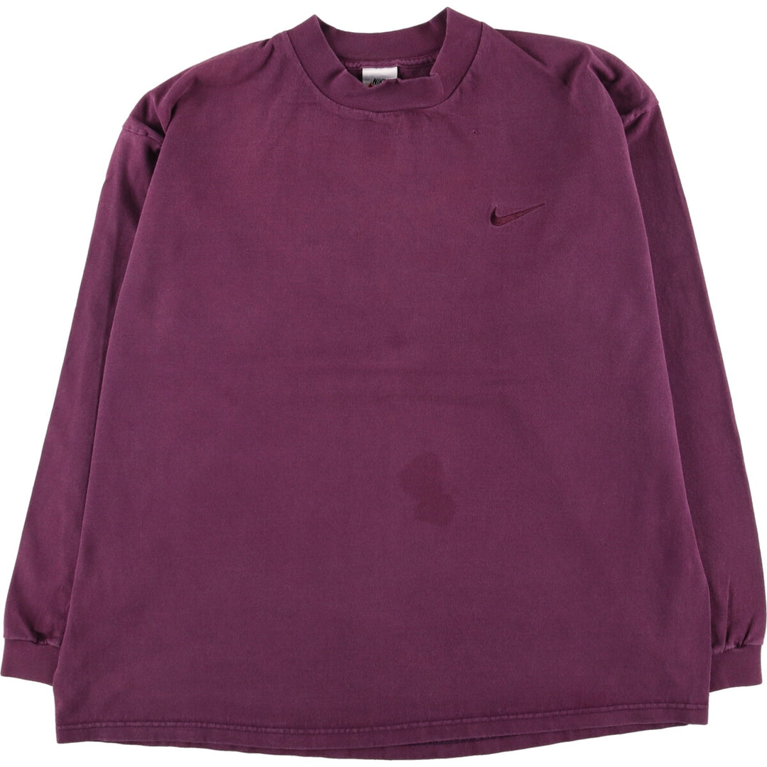 90'S Nike Mock Neck Long T-Shirt Long Sleeve T Made in USA Men's XL Vintage /eaa456715