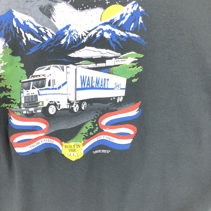 90'S Jerzees WAL MART Back Print Advertising T-Shirt Made in USA Men's XL Vintage /eaa456743