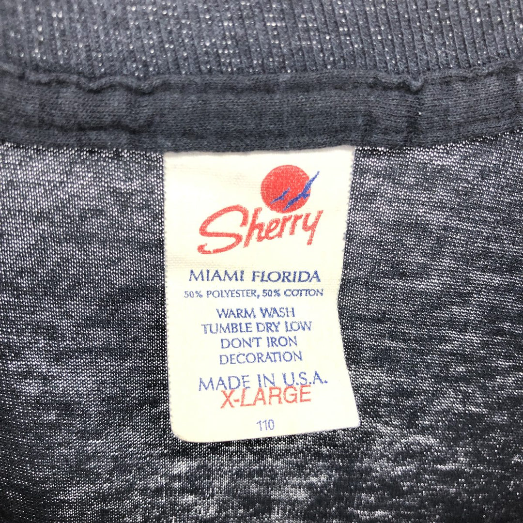 90'S Sherry print T-shirt, made in USA, men's XL size, vintage /eaa456759