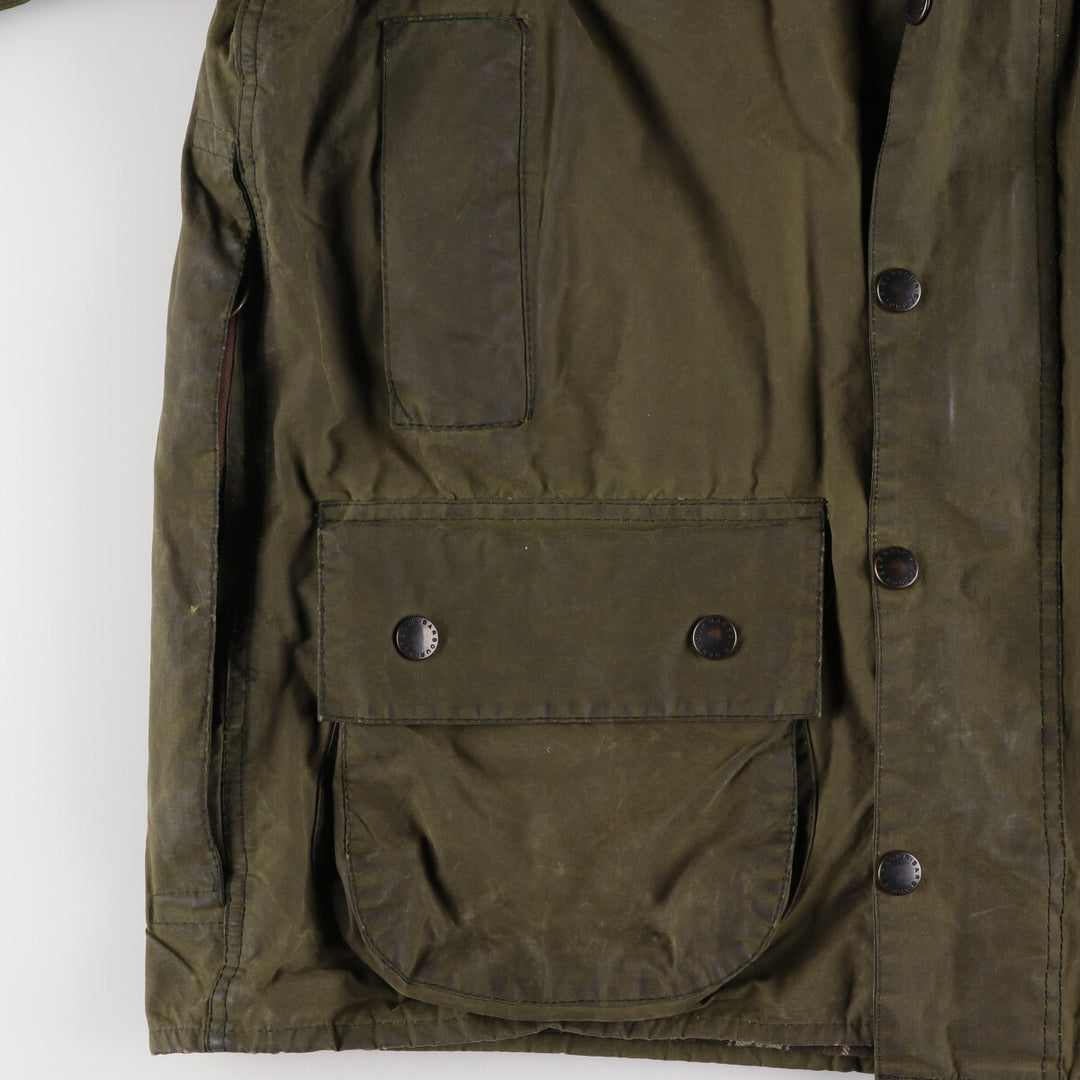 90'S Barbour BEAUFORT 3 Warrant Oiled Hunting Jacket Made in England C40 Men's M /eaa456772