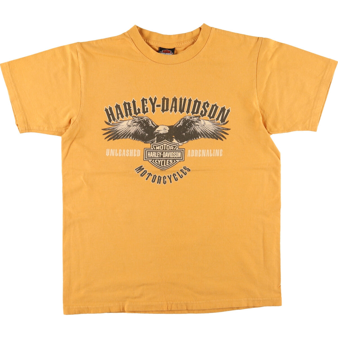 00'S Harley-Davidson Eagle Pattern Motorcycle Bike T-shirt Made in USA Men's L /eaa456888