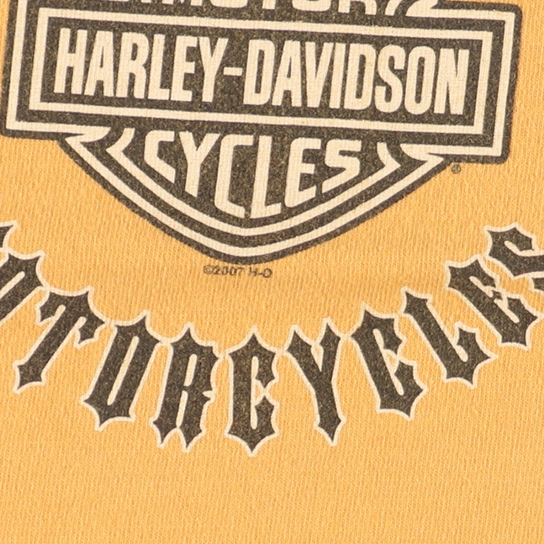 00'S Harley-Davidson Eagle Pattern Motorcycle Bike T-shirt Made in USA Men's L /eaa456888