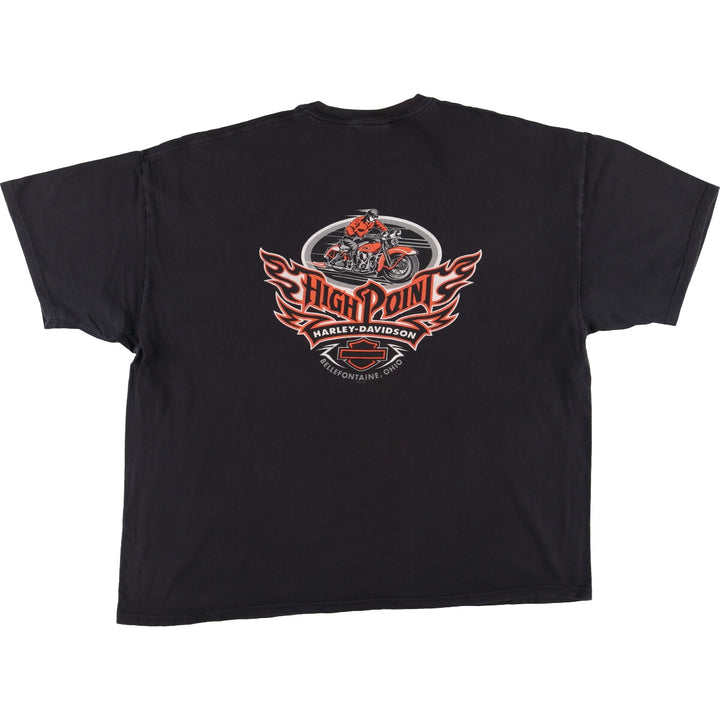 Big size 00'S Harley-Davidson Eagle Pattern Motorcycle Bike T-shirt Men's XXXL /eaa456896