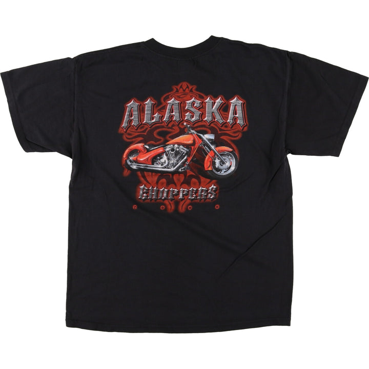 DELTA ALASKA CHOPPERS Motorcycle Bike T-shirt Men's L /eaa456993