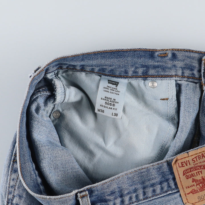 00'S Levi's 505 REGULAR FIT tapered denim pants for men w35 / eaa457028