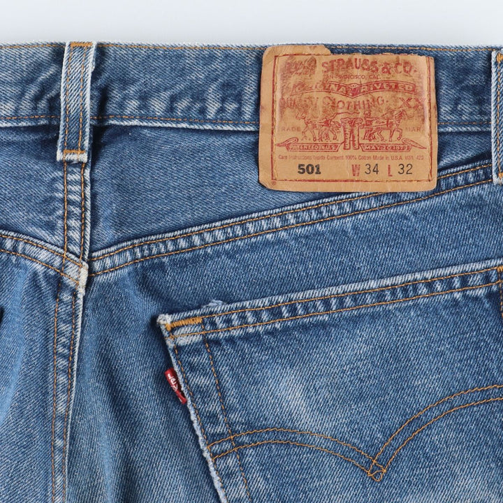 90'S Levi's 501 Straight Denim Pants Made in USA Men's W33 Vintage / eaa457032