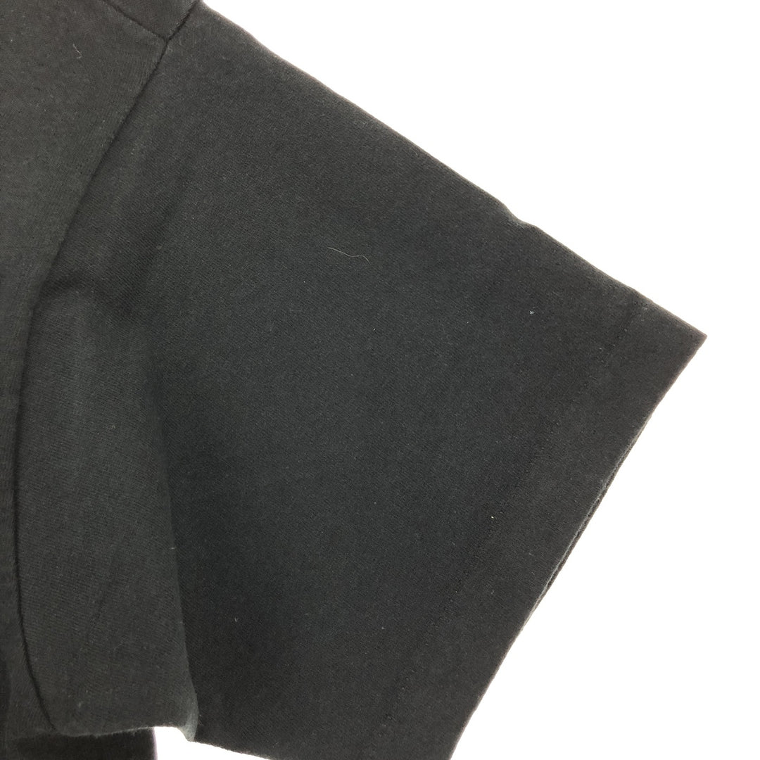 90'S Fruit of the Loom Message Print T-Shirt, Men's Size L, Vintage cotton black type Vintage Second Hand