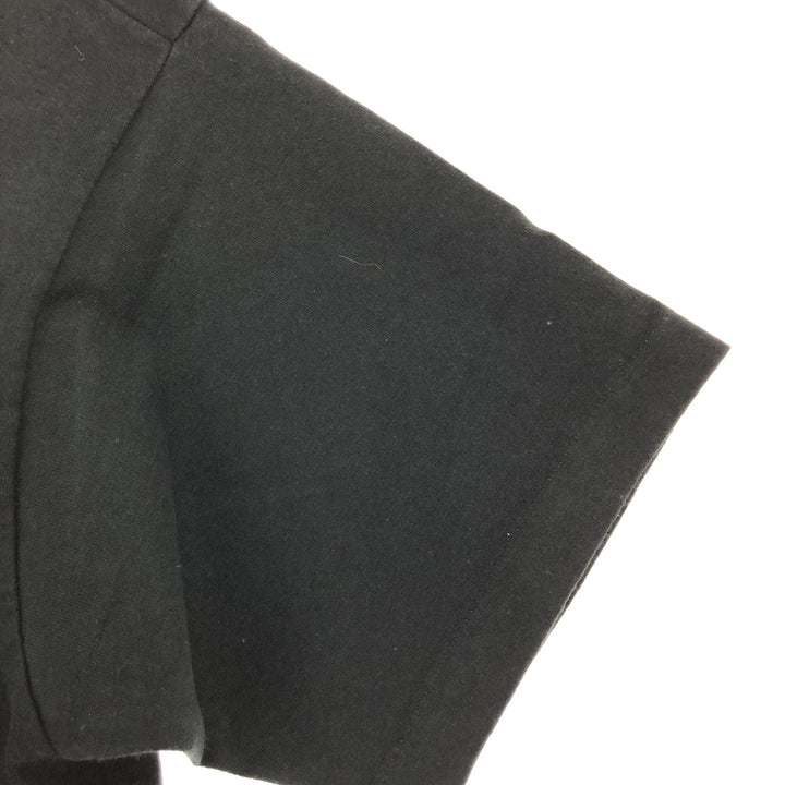 90'S Fruit of the Loom Message Print T-Shirt, Men's Size L, Vintage cotton black type Vintage Second Hand