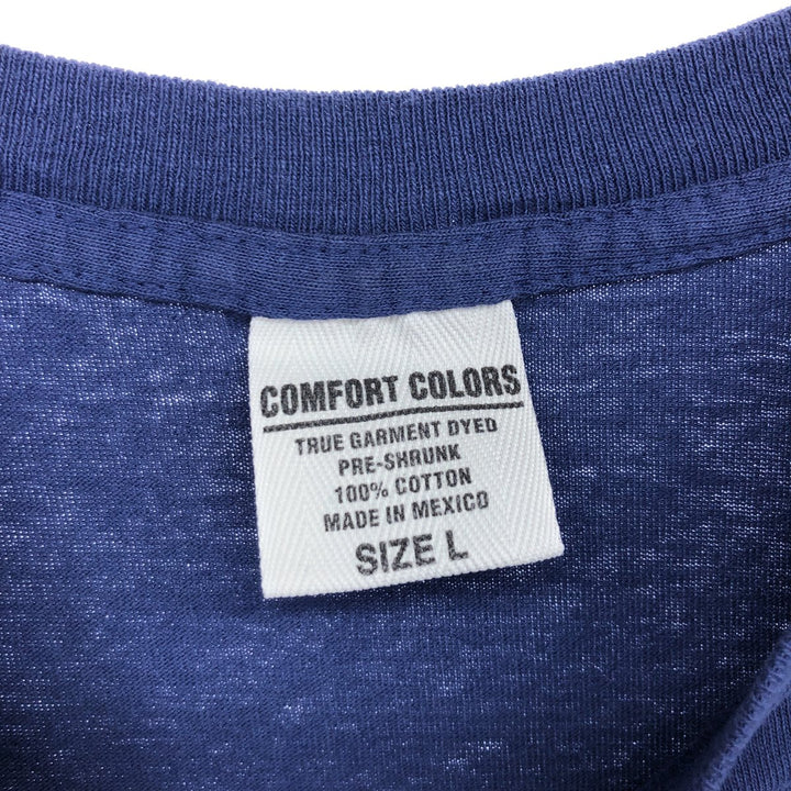 COMFORT COLORS Message Print T-shirt Men's L size /eaa457096