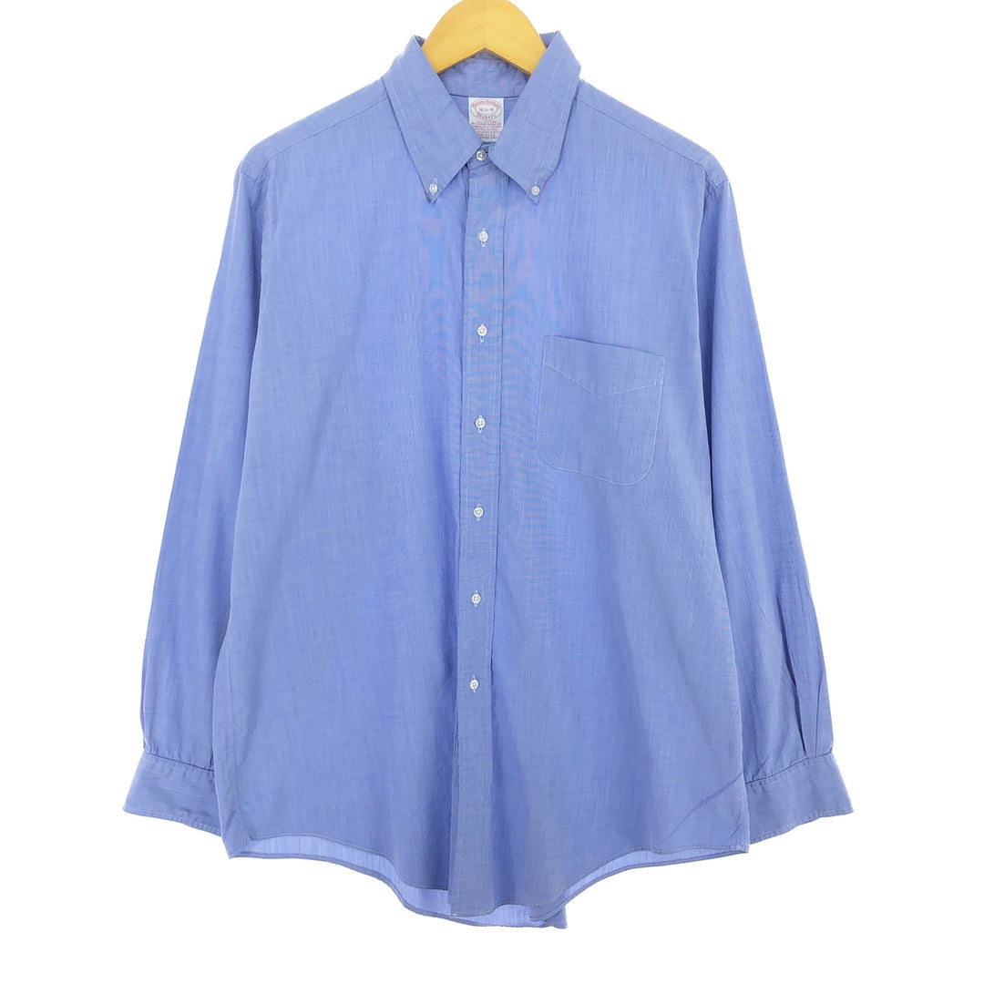 90'S Brooks Brothers MAKERS Long Sleeve Button Down Shirt Made in USA Men's L Vintage /eaa457136