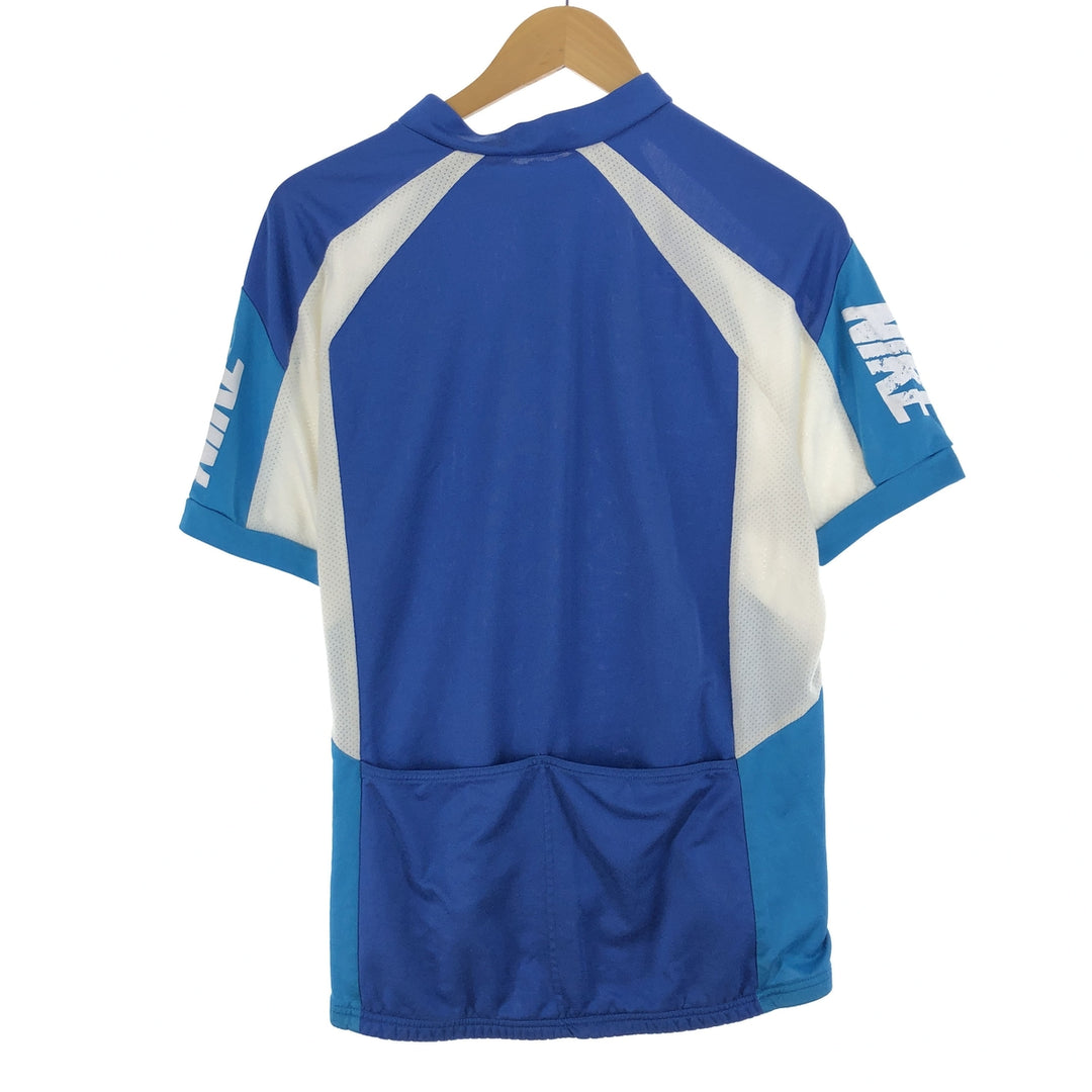 90'S Nike Silver Tag Half Zip Short Sleeve Cycling Shirt Women's Medium Vintage unknown blue type Vintage Second Hand