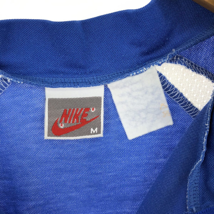 90'S Nike Silver Tag Half Zip Short Sleeve Cycling Shirt Women's Medium Vintage unknown blue type Vintage Second Hand