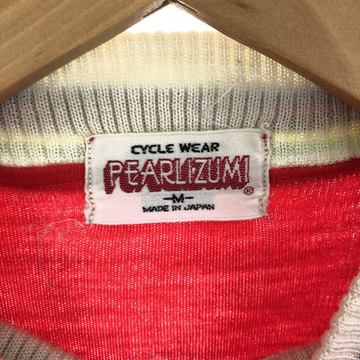 90'S PEARL IZUMI Half-Zip Short-Sleeve Cycling Shirt Made in Japan Women's M Vintage unknown red type Vintage Second Hand
