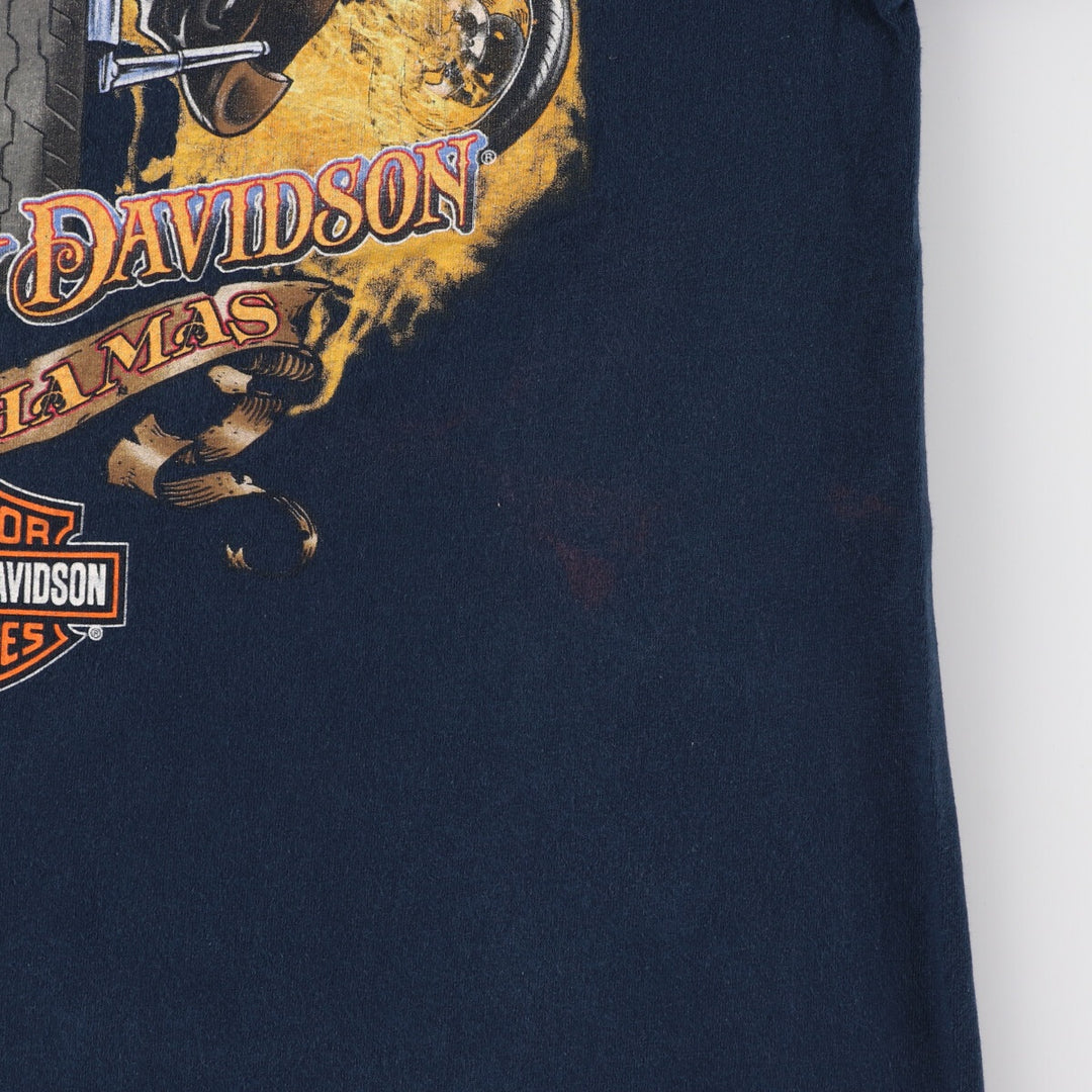 Harley-Davidson Skull Pattern Motorcycle Bike T-shirt Men's L /eaa457211