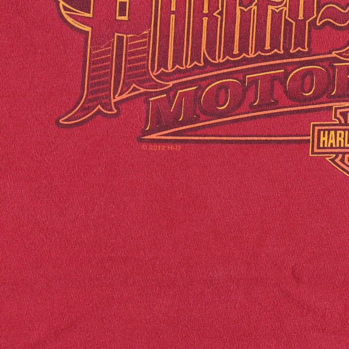 Harley-Davidson Hanes BEEFY-T Motorcycle Bike T-shirt Made in USA Men's XL /eaa457218