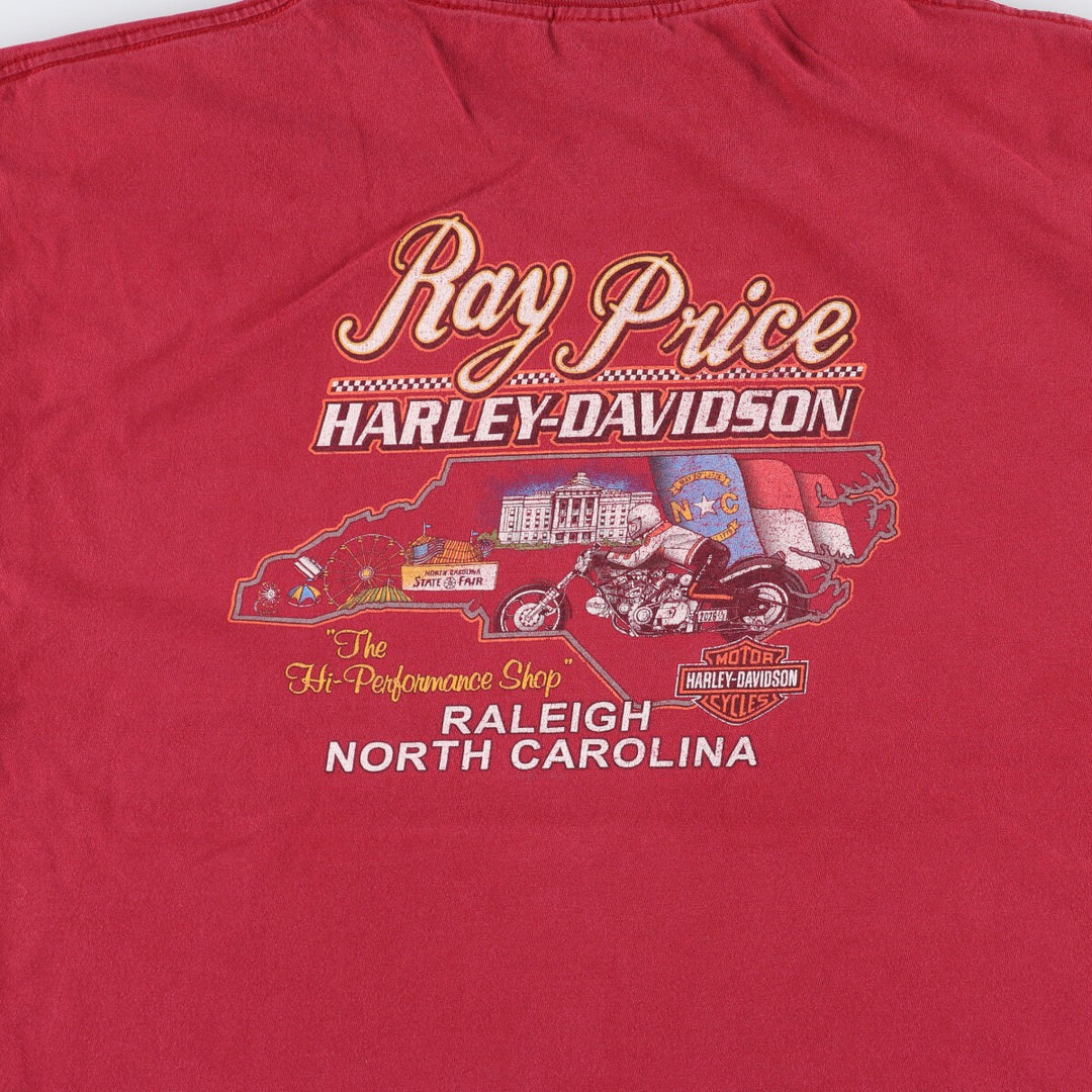 Harley-Davidson Hanes BEEFY-T Motorcycle Bike T-shirt Made in USA Men's XL /eaa457218