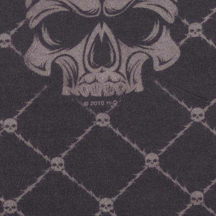 Harley-Davidson Skull Pattern Motorcycle Bike T-shirt Men's XL /eaa457229