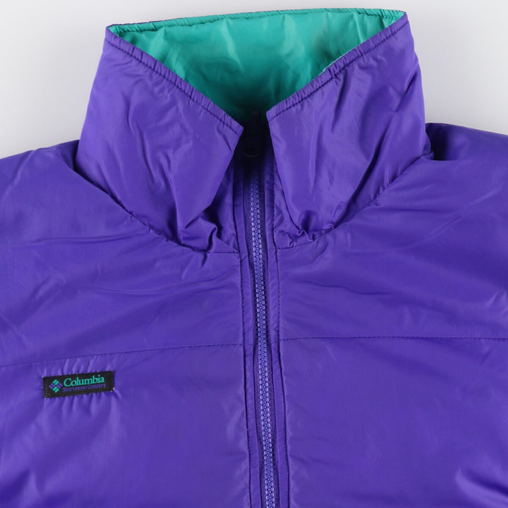 80'S Columbia White Tag Reversible Down Jacket Men's L Size Vintage /eaa457232