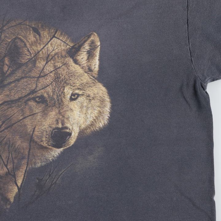 Natural Wonders Wolf Pattern Animal T-Shirt Made in USA Men's XL /eaa457245