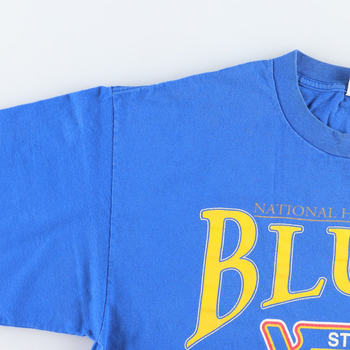 Lee NHL ST. LOUIS BLUES St. Louis Blues Logo Print T-Shirt Made in USA Men's XL /eaa457282