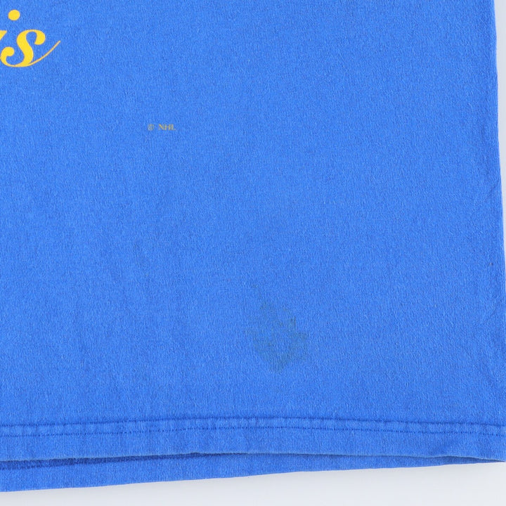 Lee NHL ST. LOUIS BLUES St. Louis Blues Logo Print T-Shirt Made in USA Men's XL /eaa457282