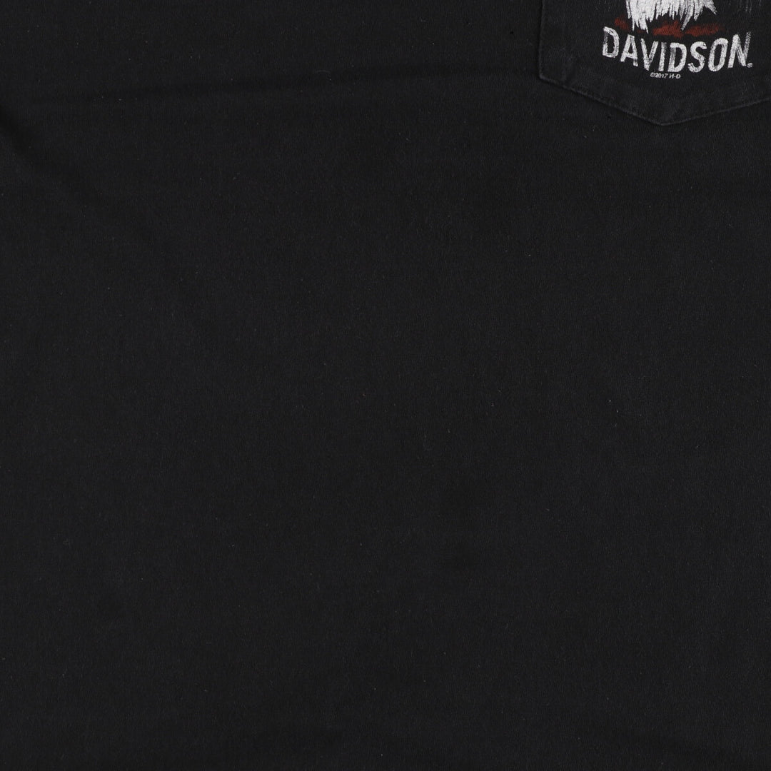 Harley-Davidson Back Print Motorcycle Bike T-Shirt Men's L /eaa457306