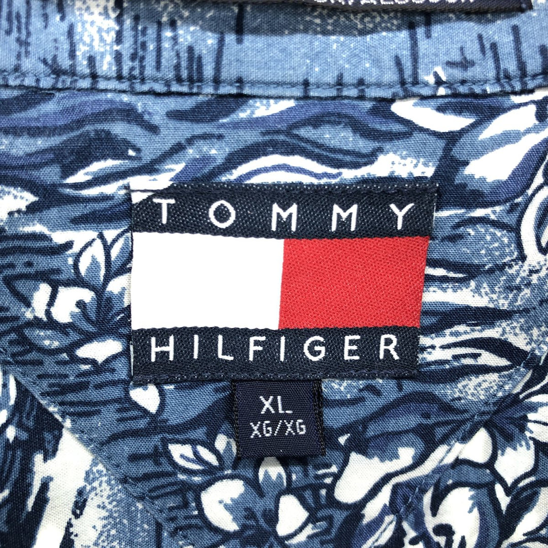 Tommy Hilfiger TOMMY HILFIGER All-over Print Hawaiian Aloha Shirt Men's XL /eaa457317