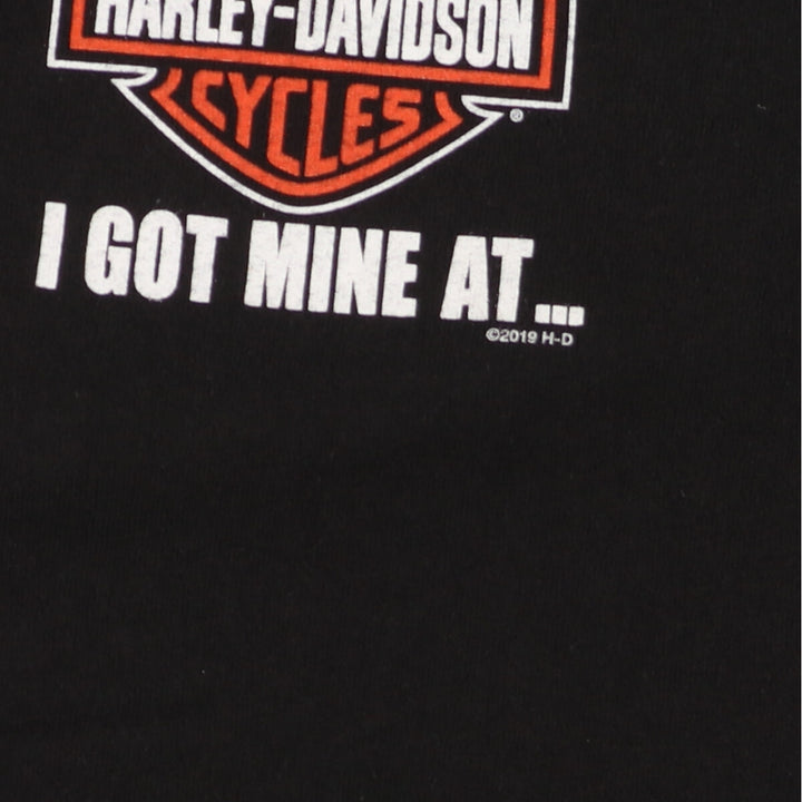 Harley-Davidson Back Print Motorcycle Bike T-Shirt Men's L /eaa457326