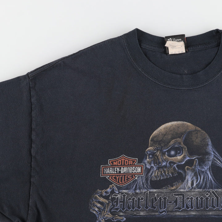 Harley-Davidson Skull Pattern Motorcycle Bike T-shirt Men's XXL /eaa457370