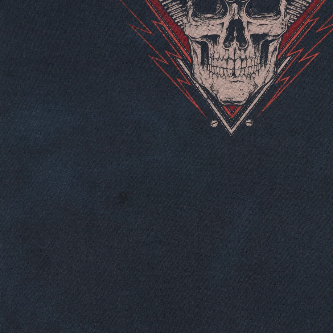 Harley-Davidson Skull Pattern Motorcycle Bike T-shirt Men's L /eaa457371