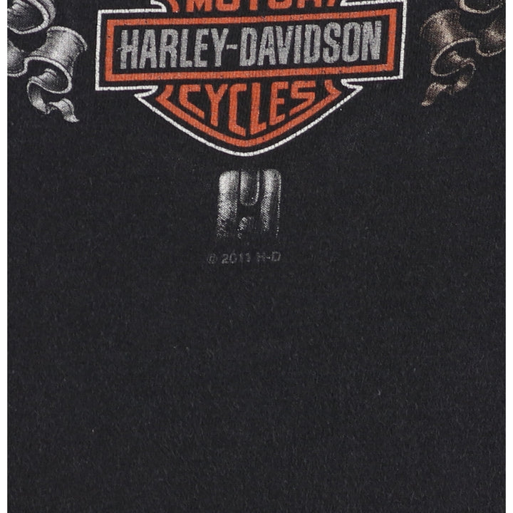 Harley-Davidson Skull Pattern Motorcycle Bike T-shirt Men's XL /eaa457374