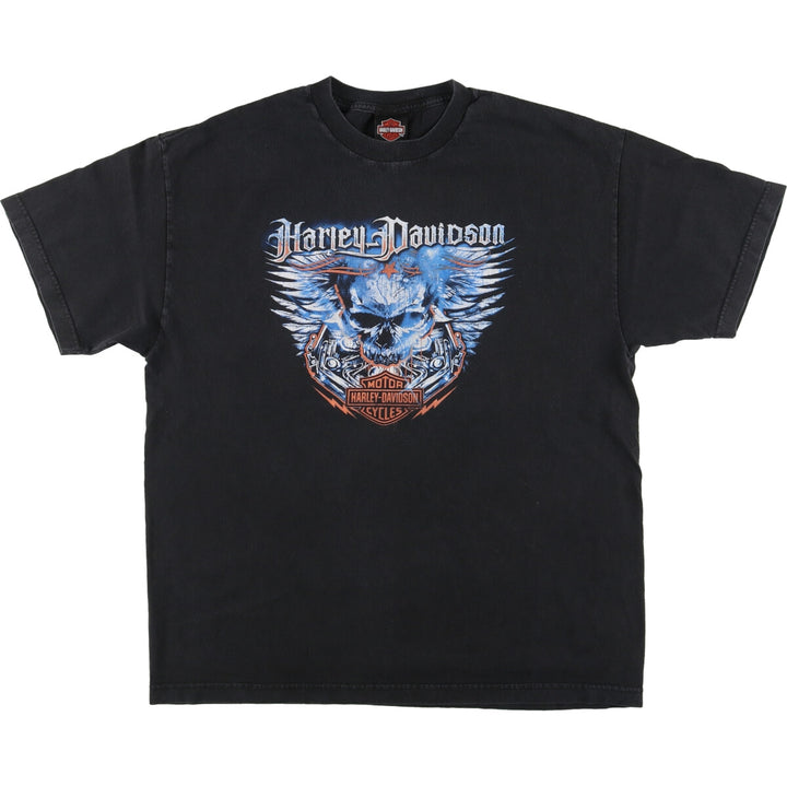 Harley-Davidson Skull Pattern Motorcycle Bike T-shirt Men's XL /eaa457388