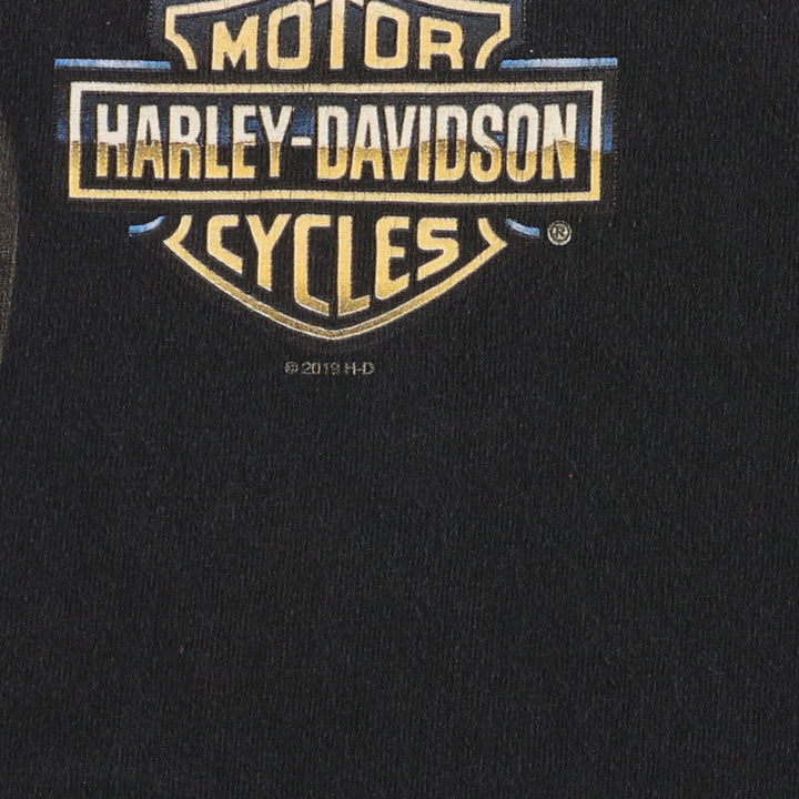 Harley-Davidson Skull Pattern Motorcycle Bike T-shirt Men's XL /eaa457394