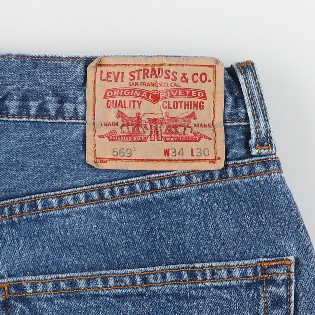 00'S Levi's 569 LOOSE STRAIGHT straight denim pants for men w36 /eaa457456