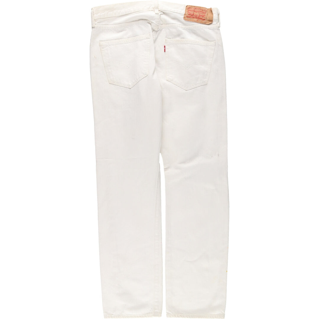 Levi's Levi's 501 White Denim Straight Denim Pants Men's W33 / eaa457469