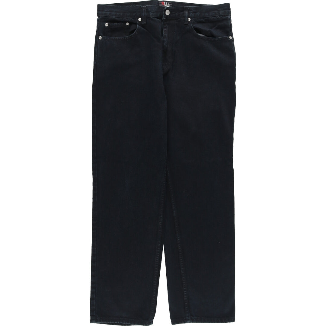 WESTCO Black Denim Straight Denim Pants Men's w34 cotton black type Vintage Second Hand