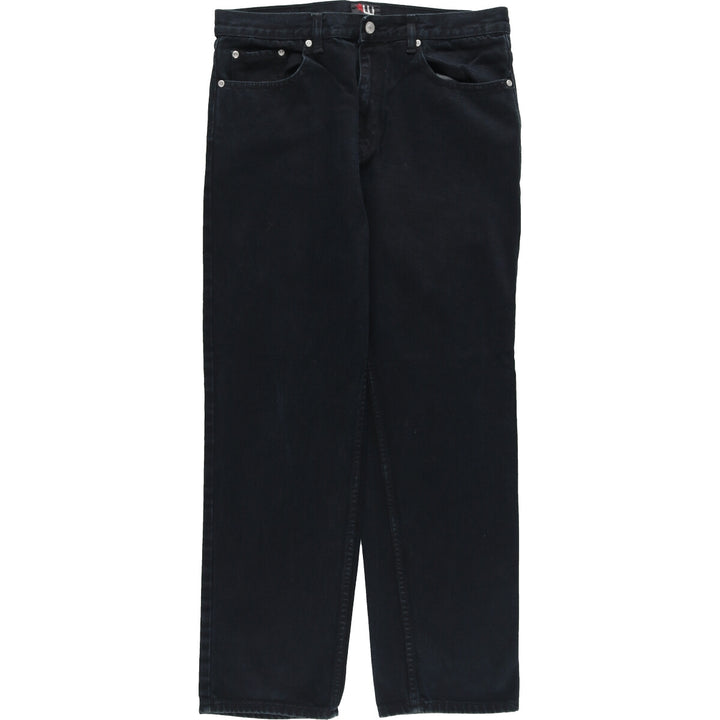 WESTCO Black Denim Straight Denim Pants Men's w34 cotton black type Vintage Second Hand
