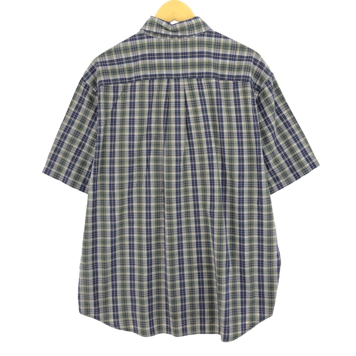 Eddie Bauer Short Sleeve Button Down Check Shirt Men's L /eaa457502