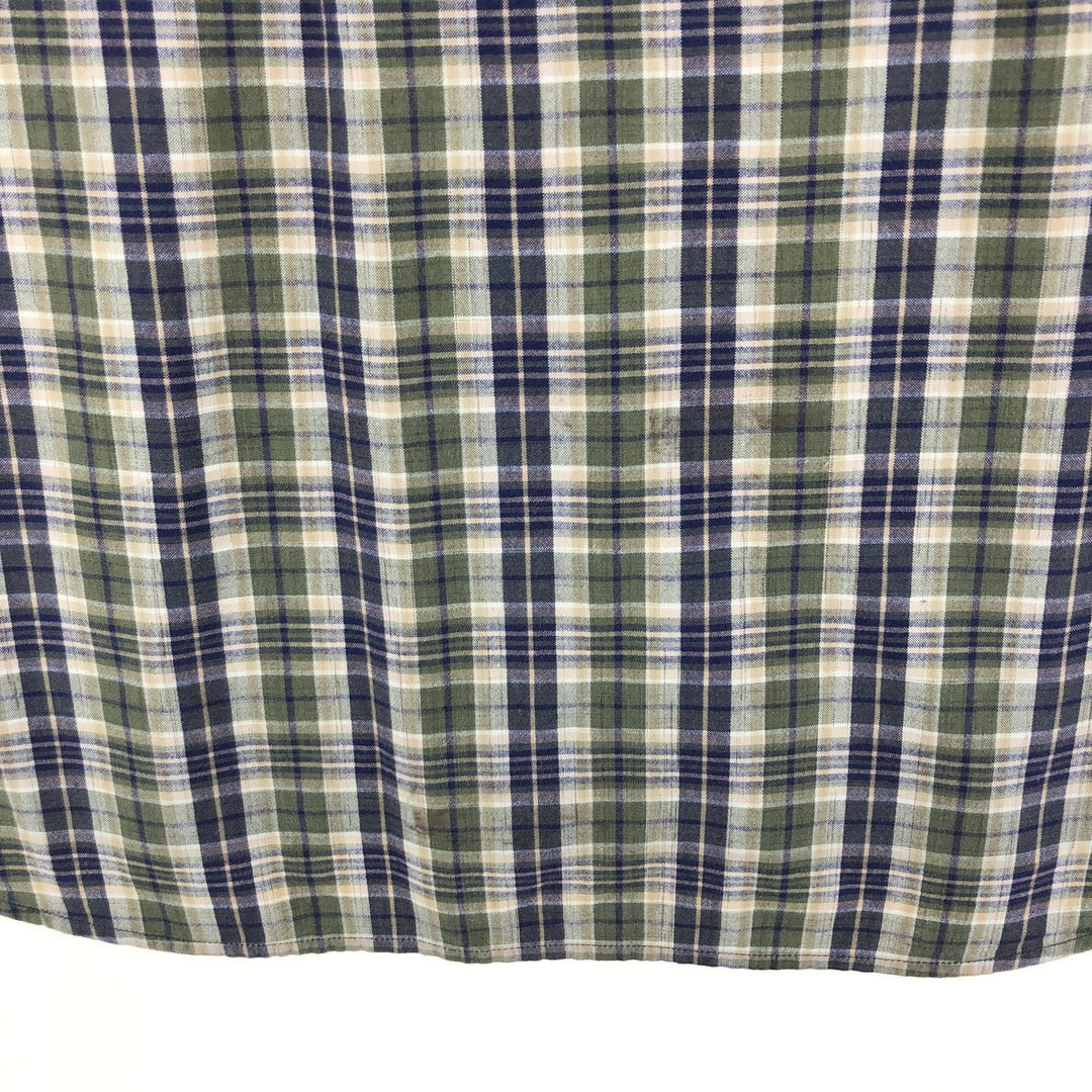 Eddie Bauer Short Sleeve Button Down Check Shirt Men's L /eaa457502