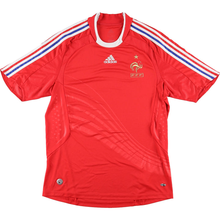 Adidas French Football Federation Soccer Uniform Game Shirt Men's L /eaa457526