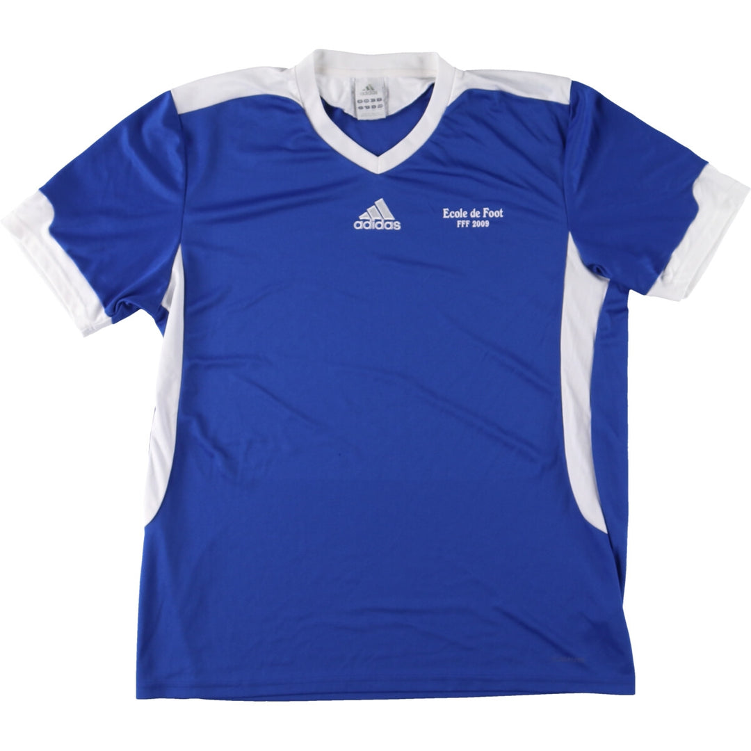 Adidas V-neck soccer uniform game shirt men's L /eaa457537