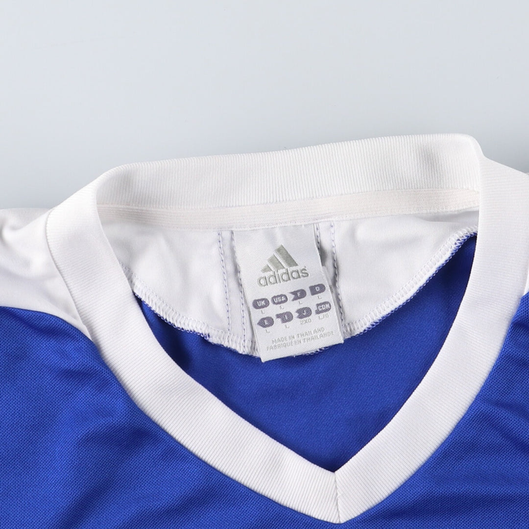 Adidas V-neck soccer uniform game shirt men's L /eaa457537