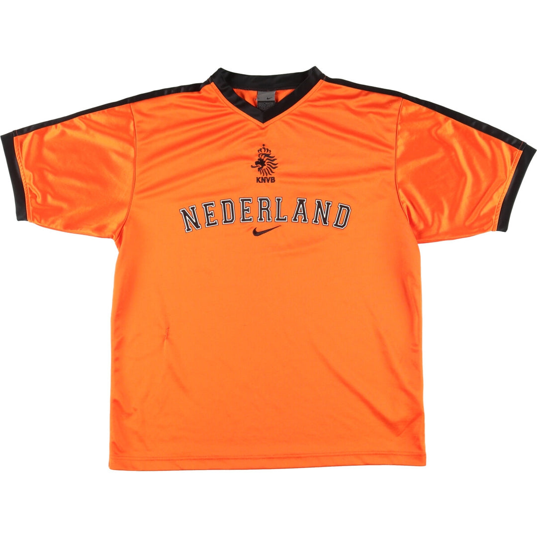 00'S Nike NIKE Dutch Football Association V-neck soccer uniform game shirt Men's M /eaa457541