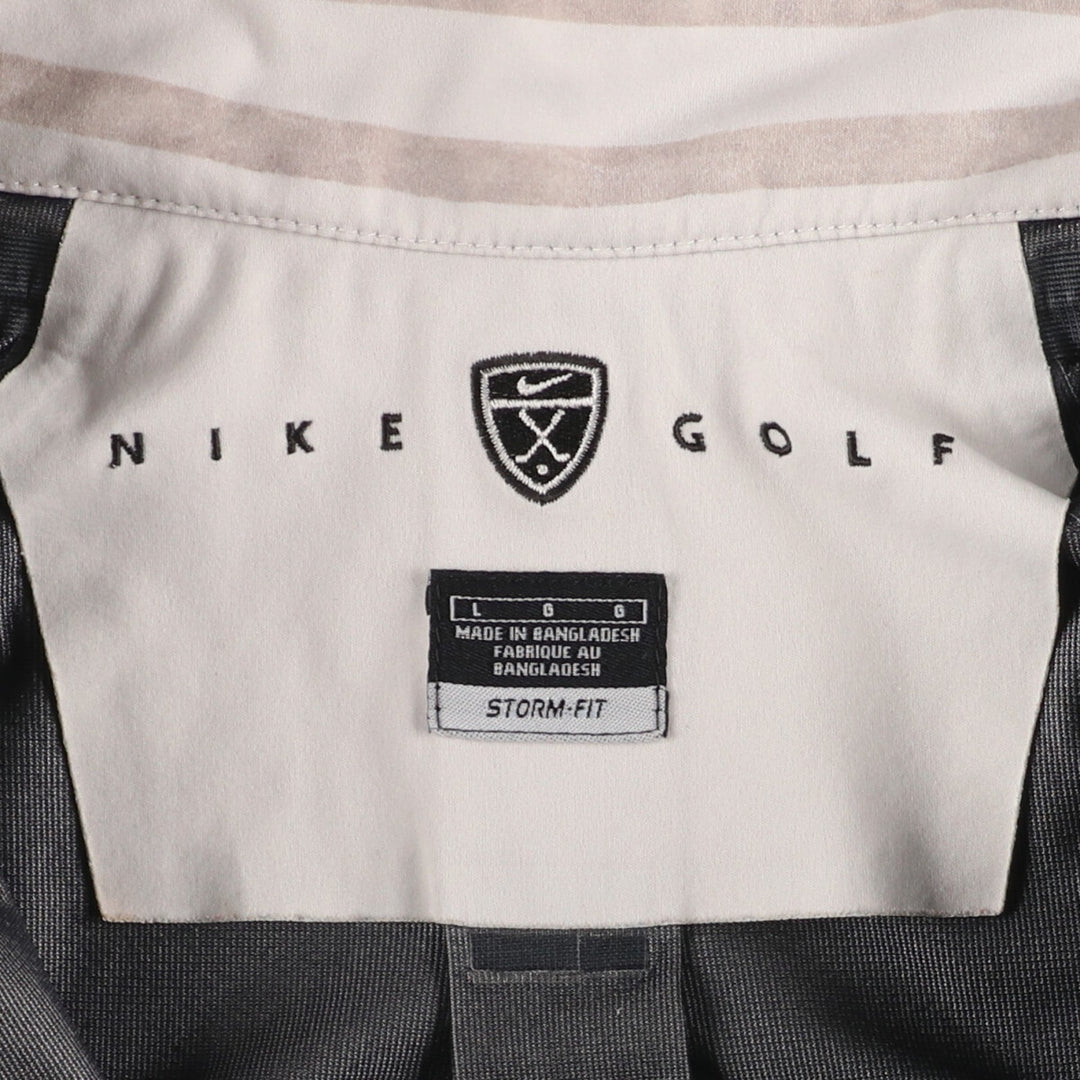 00'S Nike NIKE GOLF STORM-FIT half-zip short-sleeve warm-up pullover men's L /eaa457557