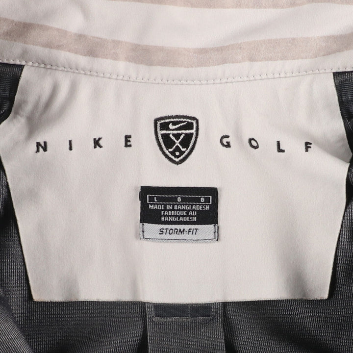00'S Nike NIKE GOLF STORM-FIT half-zip short-sleeve warm-up pullover men's L /eaa457557