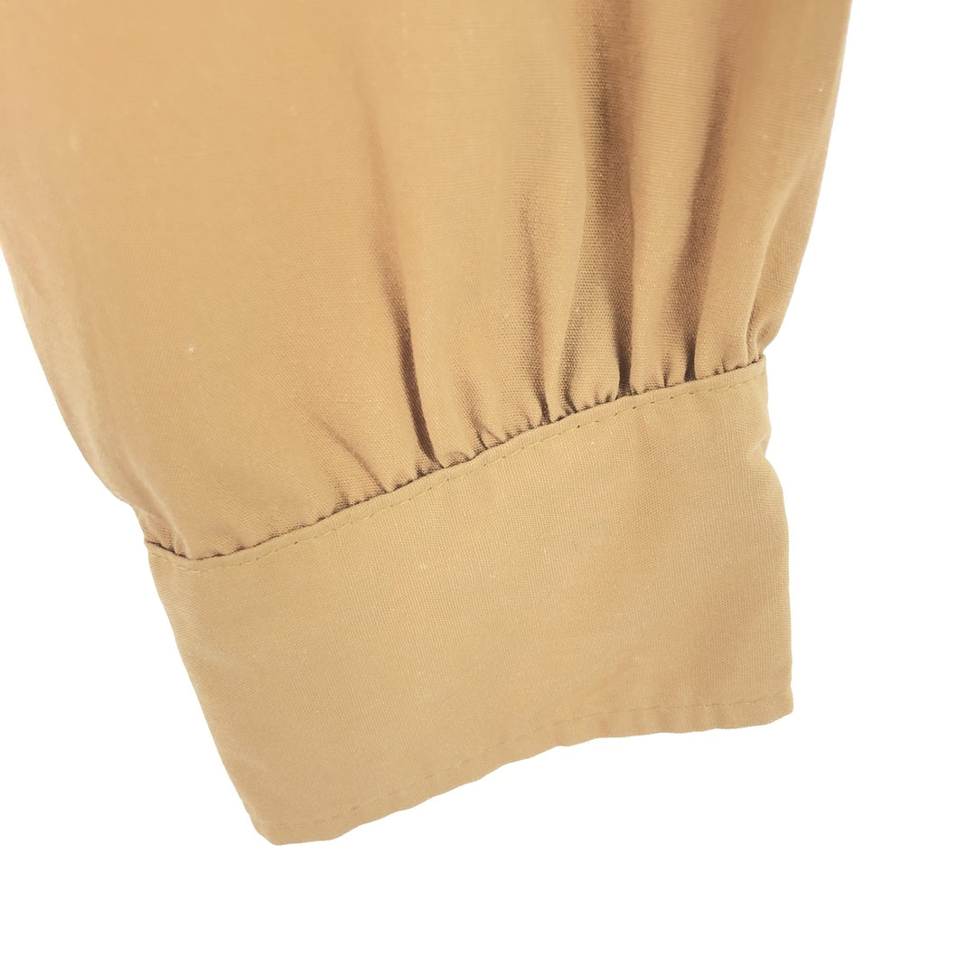 70'S JCPenney BIGMAC Long Sleeve Work Shirt Men's Medium Vintage polyester ocher yellow type Vintage Second Hand