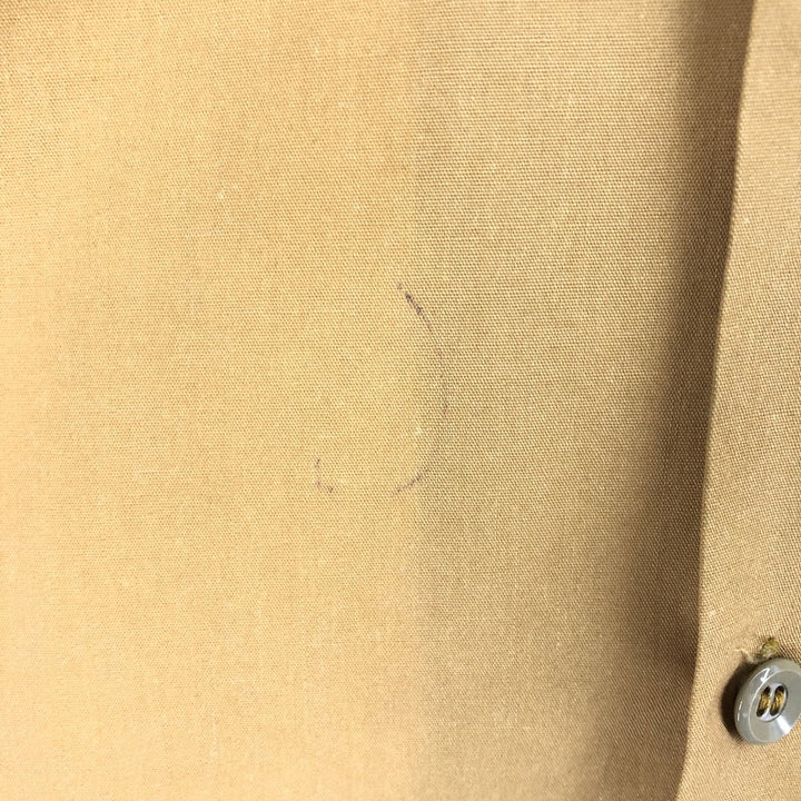 70'S JCPenney BIGMAC Long Sleeve Work Shirt Men's Medium Vintage polyester ocher yellow type Vintage Second Hand