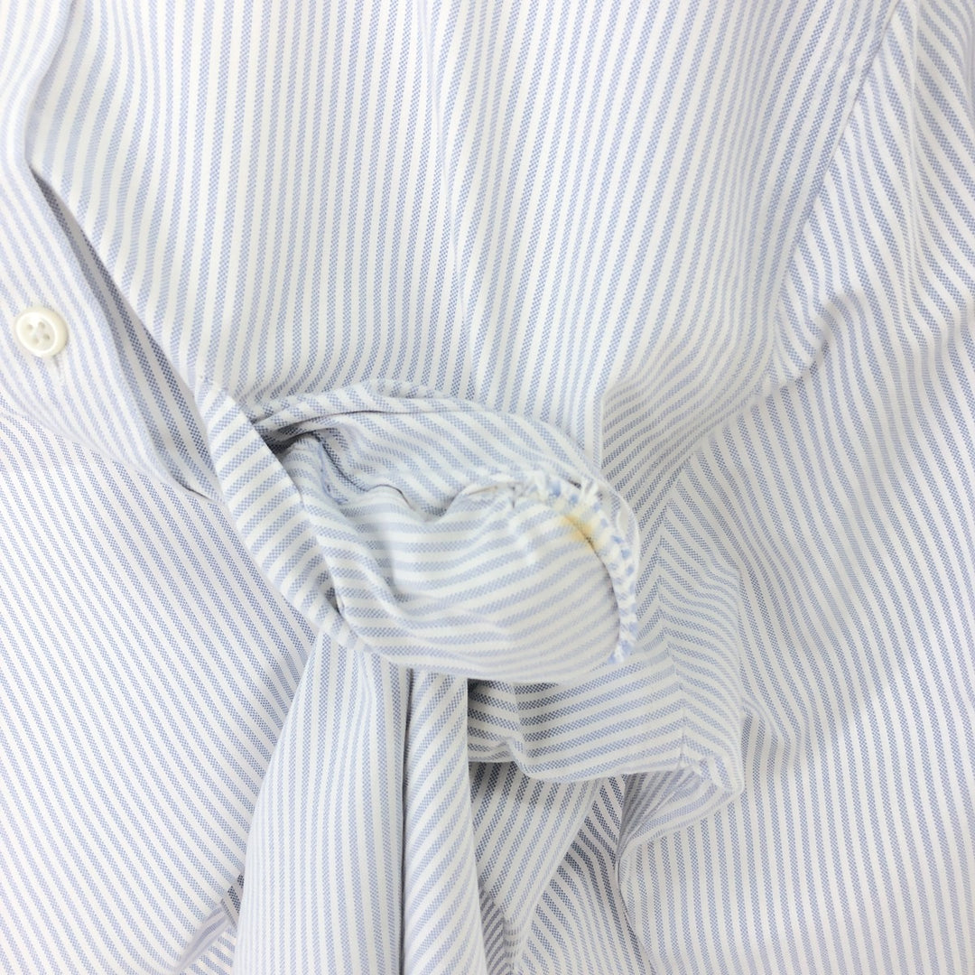 00'S LLBean Short Sleeve Button Down Striped Shirt Men's L /eaa457568