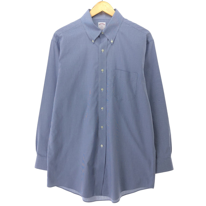 Brooks Brothers 346 Houndstooth Pattern Long Sleeve Button Down Shirt Men's L /eaa457570