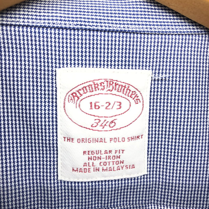 Brooks Brothers 346 Houndstooth Pattern Long Sleeve Button Down Shirt Men's L /eaa457570